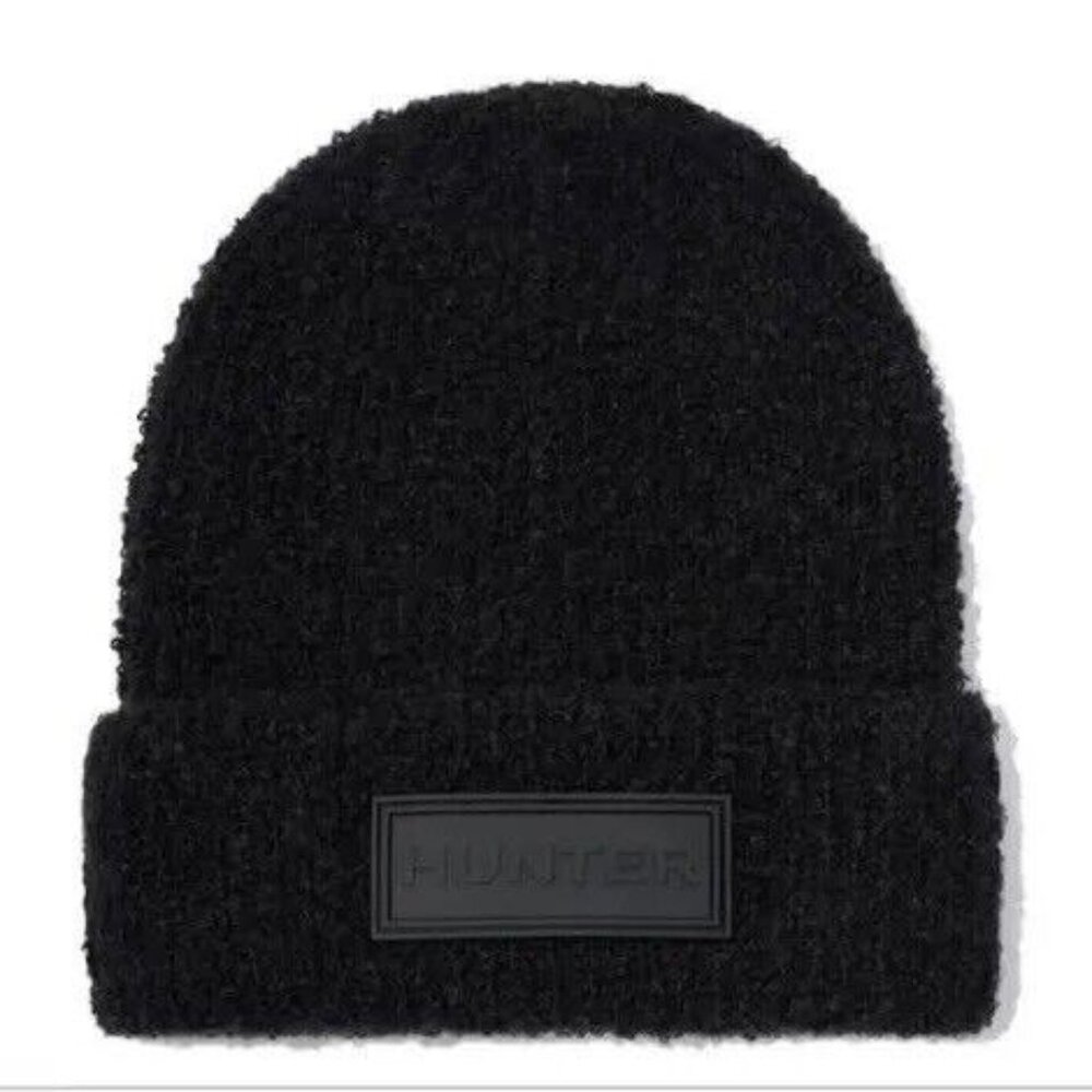 Hunter,  Tonal Patch Beanie, Black, NWT